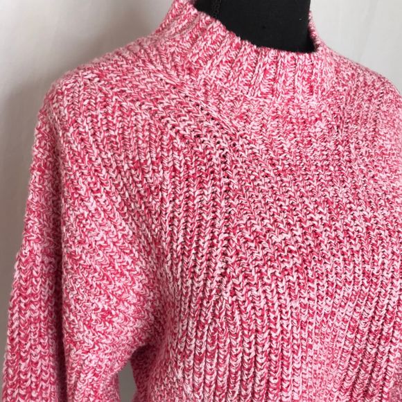 NWT Rebecca Minkoff Pink Bowie Crop Chunky Sweater - Picture 3 of 8